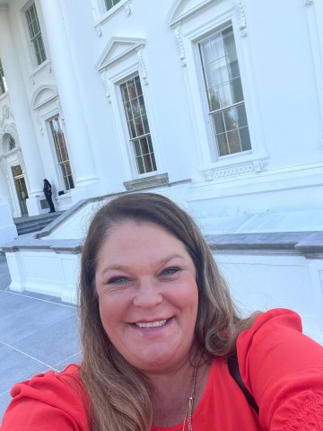 Kristi at the White House.